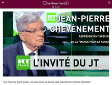 Tablet Screenshot of chevenement.fr